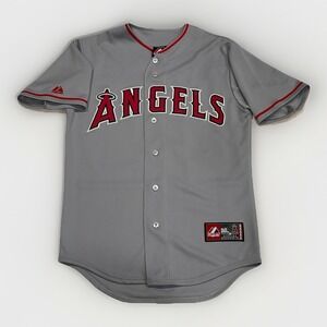 Albert Pujols #5 MLB LA Angels Baseball Majestic Mens Adult Size Small Grey